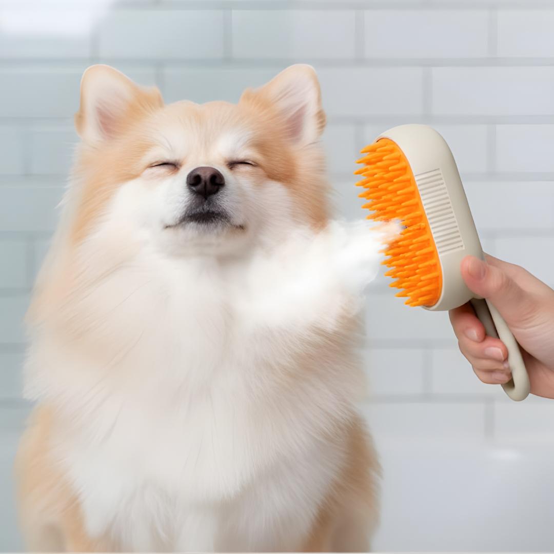 Cepillo de Vapor Quitapelo para Perros y Gatos